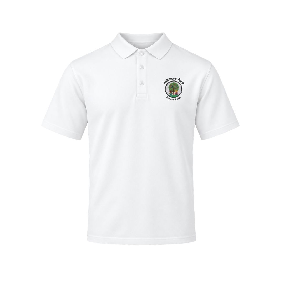 white polo shirt